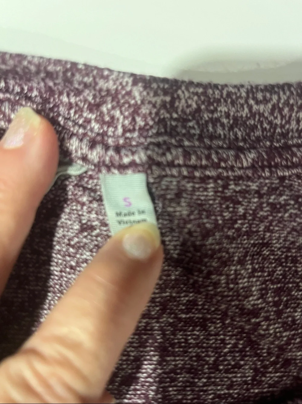 Athleta Heathered Plum Long Sleeve Tunic Dress